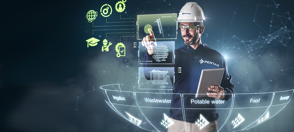 Hero Image Engineer touching screen